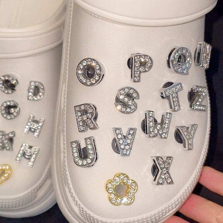 diy-silver-alloy-rhinestone-26-letters-crocses-charms-designer-crown-symbol-love-butterfly-shoes-decaration-for-croc-jibbi-clogs-headbands