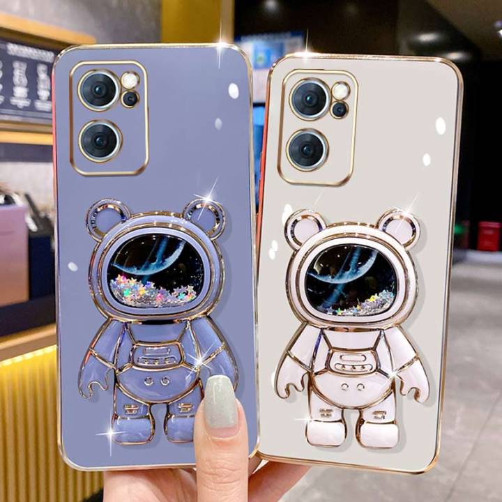 andyh-phone-case-oppo-reno-7-5g-find-x5-lite-reno-7-pro-5g-realme-9i-4g-a96-4g-k10-4g-6dstraight-edge-plating-quicksand-astronauts-who-take-you-to-explore-space-bracket-soft-luxury-high-quality-new-pr