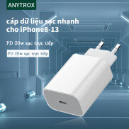 ANYTROX EU đầu sạc nhanh Bộ đổi nguồn USB-C 20W lPhone & Cáp sạc USB