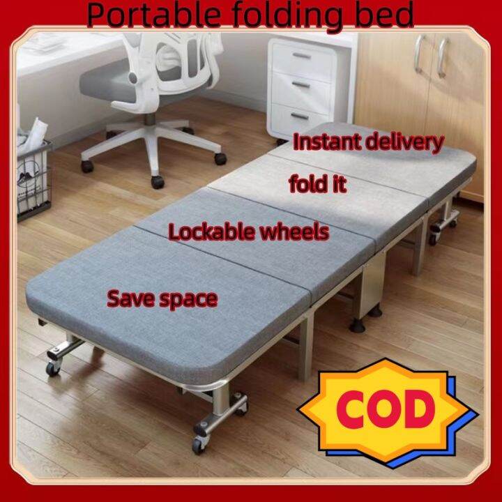 (Spot now) Folding bed Folable Office Lunch Break Bed Folding sales