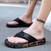 Flip-flops for men summer 2023 new trendy outer wear non-slip casual flip-flops beach internet celebrity slippers 【JYUE】