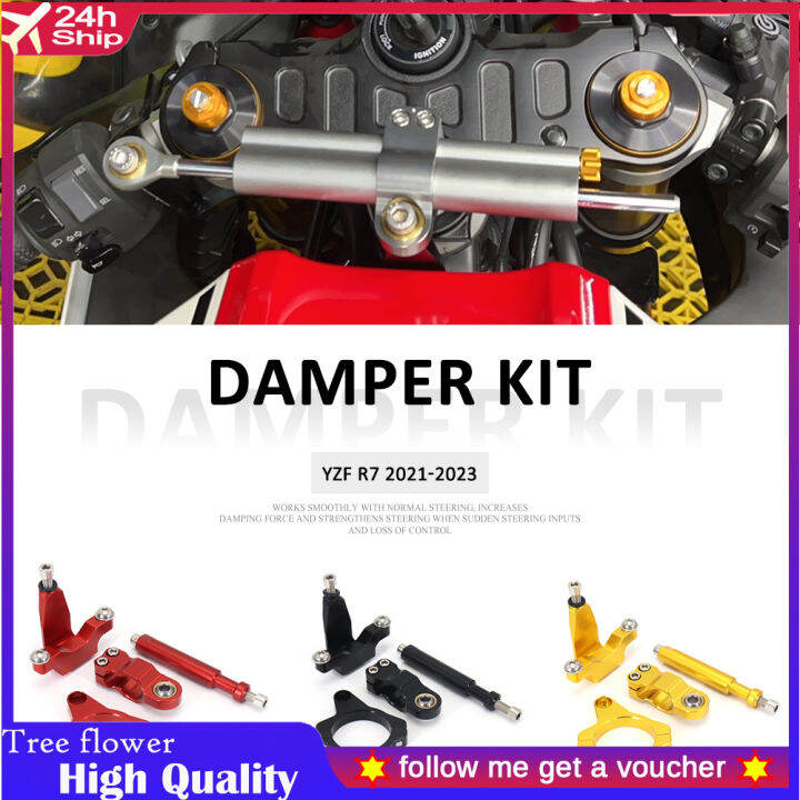 New YZF R7 Steering Stabilize Damper Bracket Mount Motorcycle