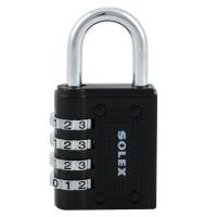 ?ลดตาแตก?!! กุญแจรหัส SOLEX C44 40 MM สีดำ กุญแจคล้อง COMBINATION PADLOCK SOLEX C44 40MM BLACK