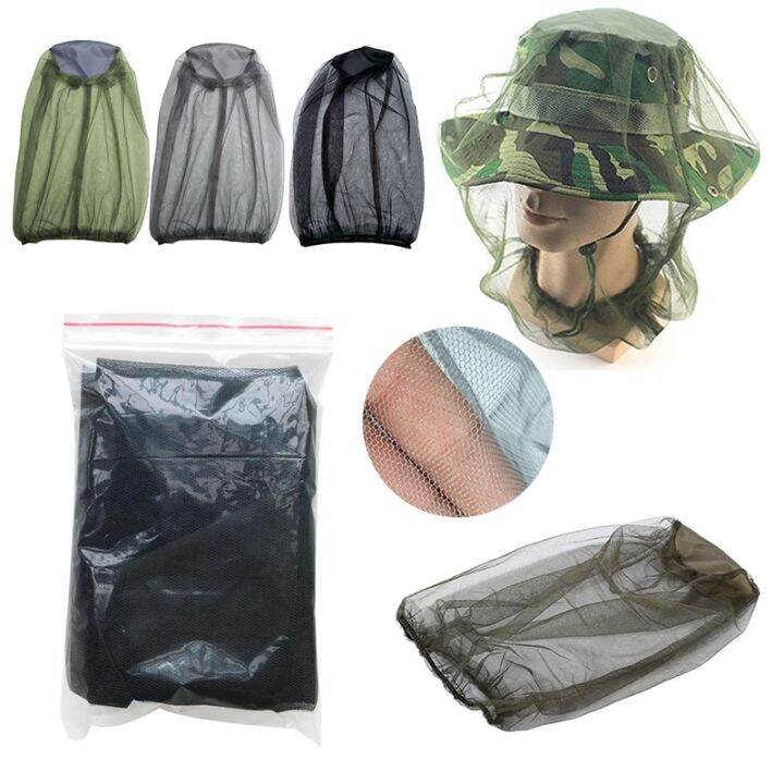 2-pcs-mosquito-hat-net-face-head-protector-foldable-summer-outdoor-insect-gnat-head-cover-fishing-supplies-anti-mosquito-caps-towels
