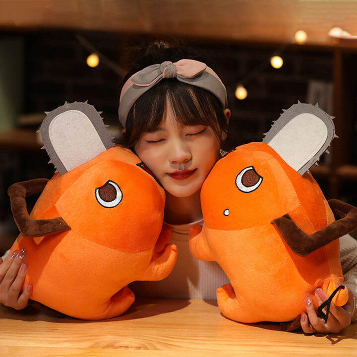 boneka-mainan-การ์ตูน-pochita-ตุ๊กตาผ้ากำมะหยี่นุ่มสบายผิวตุ๊กตาหนานุ่มวันเกิดสำหรับเด็กของขวัญวันเด็ก