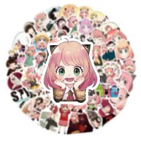 50Pcs Japan Spy × Family Anime Stickers Suitcase Skateboard Laptop Luggage Phone Cartoon Cute Stickers Decal Kids Gift Toy