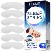 【2023】90 Pcs เทปปาก Sleep Strip สำหรับ Anti-Snoring Mouth Breathing Tape เพื่อปรับปรุง Sleep Mouth สติกเกอร์สำหรับ Snoring Lip Patch