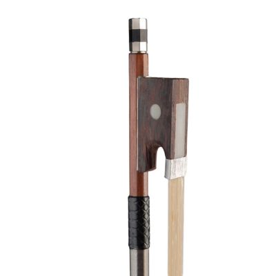 ：《》{“】= LOMMI 4/4 Full Size Brazilwood Bow Round Stick White Mongolia Horsehair Plastic Grip Student Bow Beginner Use