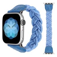 ✶☽▩ Elastic Band For Apple Watch Series 6 Se 5 4 Nylon Strap 44mm 40mm iWatch 7 3 2 1 Fashion Bracelet 41mm 38mm 42mm 45mm Wristband