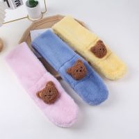 ﺴ¤❣  Lovely Cartoon Bear Pattern Baby Scarfs for Boys and Girls Autumn Winter Warm Scarf