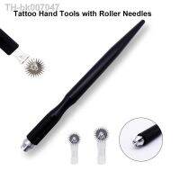 ☋  20pcs Disposable Black Roller Microblading Needle Tattoo Eyebrows Fog Embroidery Pin fit for Permanent Makeup Micro Manual Pens