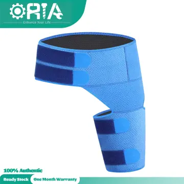 Hip Brace - Thigh Hamstring Sciatica Pain Relief Brace - Compression Support  Wrap for Hip Flexor Strain, Groin Pull, SI Joint, Arthritis, Bursitis,  Sciatic Nerve for Men, Women (Black)