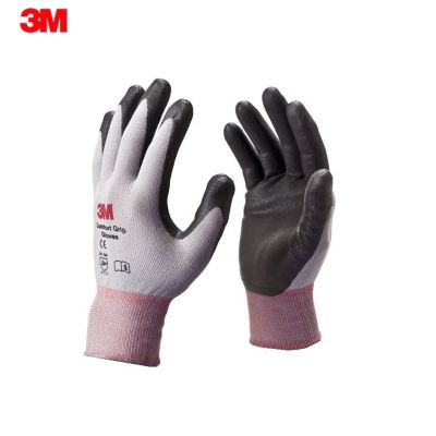 3M (1คู่) ถุงมือไนลอน เคลือบด้วยสารไนไตร สีเทา Comfort Grip Glove
