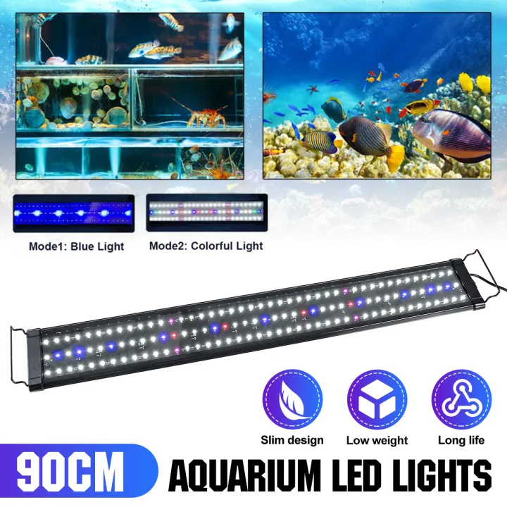 90cm Aquarium LED Light Fish Tank Full Spectrum Lamp Natural Lighting Two Mode Lazada PH