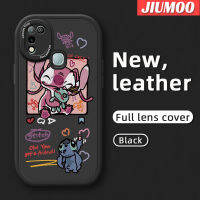 เคส JIUMOO สำหรับ Infinix ขายดี10 Play เคส X688C 11 Play เคสการ์ตูนสีชมพูสติทซ์มอนสเตอร์ดีไซน์ใหม่นุ่มหนังเคสโทรศัพท์มีลายกล้องฝาปิดด้านหลังเลนส์เต็มรูปแบบเคสกันกระแทก