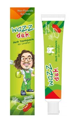 ยาสีฟันเด็ก WAZZ dekปราศจากฟลูออไรด์และ SLS
