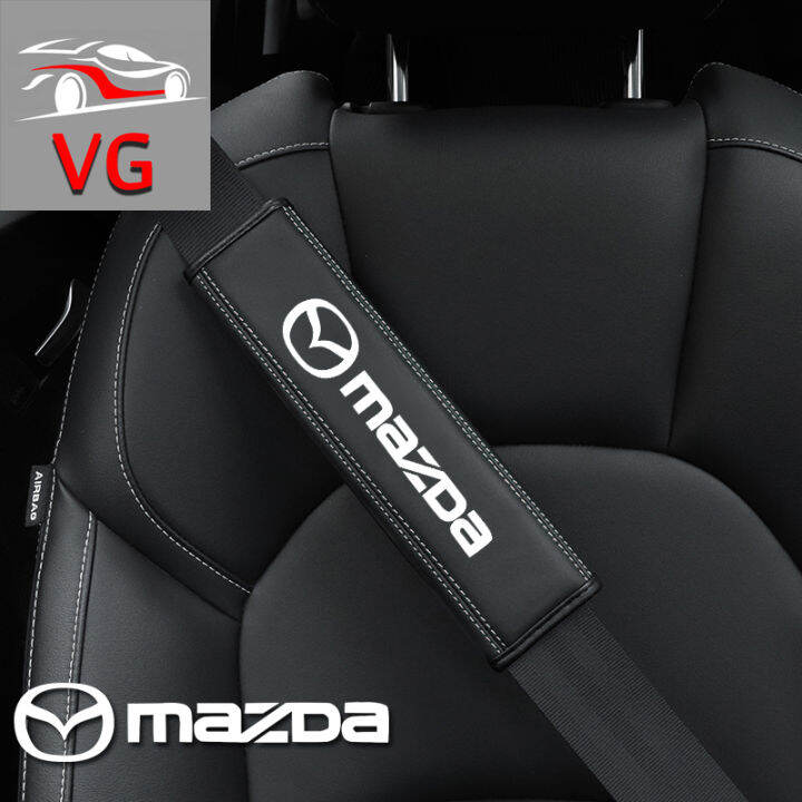 Car Seat Belt Leather Shoulder Cover for Mazda 2 3 6 Atenza Demio CX3