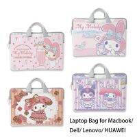 【ย้อน ยุค】 Kuromi Melody Cinnamoroll คิตตี้กรณีแล็ปท็อปสำหรับ Macbook Air Pro 13 14 15.6in แล็ปท็อปถุงกันน้ำสำหรับ Dell Lenovo หัวเว่ย