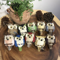 【NEW】【Penghantaran Privasi Tinggi】 Pastoral Style Handmade Straw Owl Pendant Home Wall Hanging Decorative Home Guardian R Plant Wall Pendant