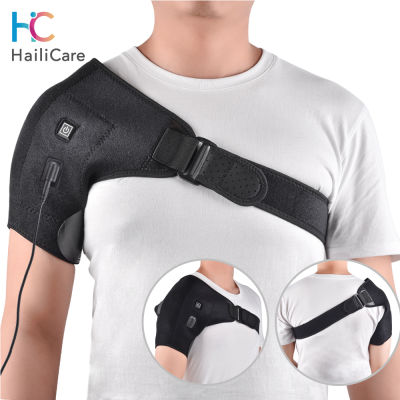 Hailicare Heat Therapy Shoulder Brace Adjustable Shoulder Heating Pad for Frozen Shoulder Bursitis Tendinitis Strain Hot Cold Support Wrap