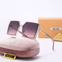 square Womens Fashion Street Shooting miu miuˉSunglasses UV Protection Sun-Resistant Sunglasses Outdoor Vacation Travel Glasses