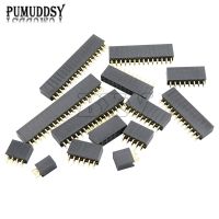 10PCS Double Row Pin Female Header Socket Pitch 2.54mm 2 * 2p 3PIN 4PIN 5PIN 6PIN 7PIN 8PIN 9PIN 20PIN Connector สําหรับ Arduino