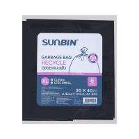 ถุงขยะหนา SUNBIN 30X40 นิ้ว 6 ใบ สีดำTHICK GARBAGE BAGS SUNBIN 30X40IN BLACK 6PCS **คุ้มที่สุดแล้วจ้า**