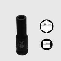 1Pcs 1/2 "Dr.impact Deep Socket 6จุดเพลา Nut Socket CR-V 10มม. 11มม. 12มม. 13มม. 14มม. 15มม. 16มม. 17มม. 18มม. 19มม. 21มม. ถึง34มม.