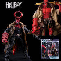 Hellboy Samaritan Mezco ของเล่น Hellboy รูปพีวีซีรูปการกระทำจริงเสื้อผ้าสามารถเปลื้องผ้ารุ่นของเล่นตุ๊กตาของขวัญคริสต์มาส