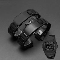 ?ราคาไม่แพงมากที่สุด?นาฬิกาอุปกรณ์เสริมสำหรับ Casio G-SHOCK เหล็กพลาสติกสายนาฬิกา GW-M5610 DW5600 DW9600กันน้ำสายนาฬิกา16มม.