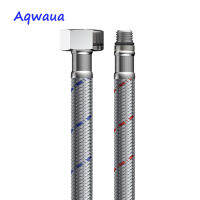 Aqwaua Faucet Hose 1 Pair Cold and Hot Water Mixer Water Supply Flexible Pipe Crane Hoses 40/50/60CM-iodz29 shop