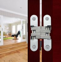 Heavy Duty Cross HStainless Steel Hidden Conceal Hinge Invisible Cross Door Worktop Hinges DIY Door Hardware  Locks