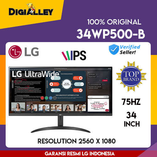 Monitor LED LG 34WP500 34WP500-B IPS Full HD UltraWide 34" LED HDMI ...