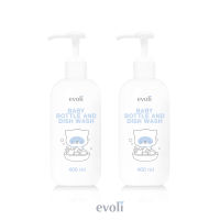 น้ำยาล้างขวดนมสูตรอ่อนโยน EVOLI BABY BOTTLE AND DISH WASH (x2)