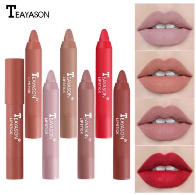 12สี Matte Velvet ลิปสติก Non-Stick Cup Delicate Smooth Waterproof No Fading Long Lasting Lipstick Lip Makeup