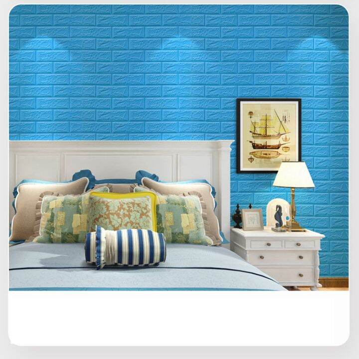 15pcs-self-adhesive-3d-brick-sticker-diy-waterproof-foam-wallpaper-room-kitchen-roof-ceiling-background-wall-decals