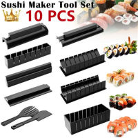 10Pcs Home Rice Roll Sushi Mold Maker Tool Tool Set Sushi Kitchen Rice