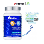 Viên uống Vitamin D3 & K2 Canprev Can Prev Canada 120 Viên