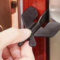 Portable Hotel Door Lock Safety Home Latch Live Alone Self-Defense Door Stop Travel Anti-theft Door Stopper Childproof Door Lock