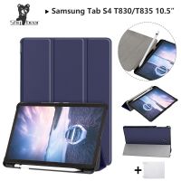 Pencil Case For Samsung Galaxy Tab S4 2018 10.5 T830 T835 SM-T835 Samsung S4 tab Pen-slot Protective Stand Cover Case+gift Cases Covers