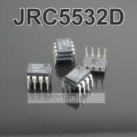 5ชิ้น JRC5532DD JRC5532D จุ่ม-8 5532D DIP8 JRC5532 NJM5532D NJM5532DD จุ่มความแม่นยำสูงเสียงรบกวนต่ำคู่ชิป IC เครื่องขยายเสียงปฏิบัติการของแท้ใหม่