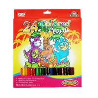 คิดอาร์ท สีไม้เหลี่ยม แท่งยาว 24สี KidArt 24 Colored Pencils