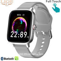 LIGE Call Smart Watch Women Custom Dial Smartwatch For Android IOS Waterproof Bluetooth Music Watches Full Touch celet Clock