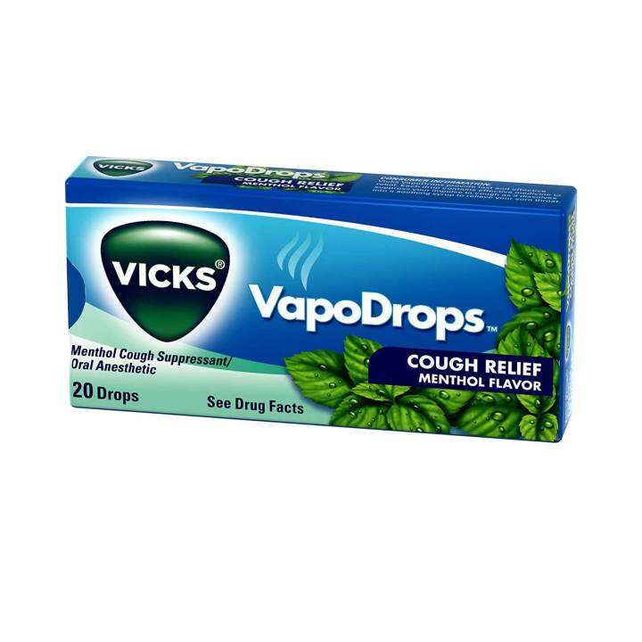 Vicks VapoDrops Cough Relief Drops Menthol Flavor 20ct Vicks Vapo