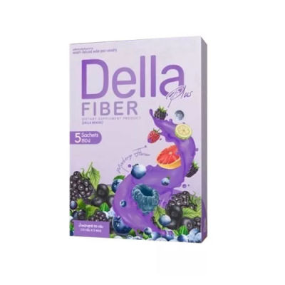 ผลิตภัณฑ์เสริมอาหาร เดลล่า ไฟเบอร์ พลัส DELLA Fiber Plus (1กล่อง 5 ซอง) 00017