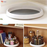 Kitchen Seasoning Bottle Storage Tray Rotary Cabinet Turntable for Kitchen Storage 360° Rotary Storage Rack Kitchen Seasoning Bottle Rack Fruit Tray