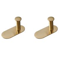 Wall Mounted Hand Towel Bar Rack Brushed Gold Stainless Steel Round Toilet Paper Holder Hook Hardware Accessories