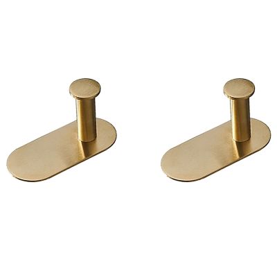 Wall Mounted Hand Towel Bar Rack Brushed Gold Stainless Steel Round Toilet Paper Holder Hook Hardware Accessories