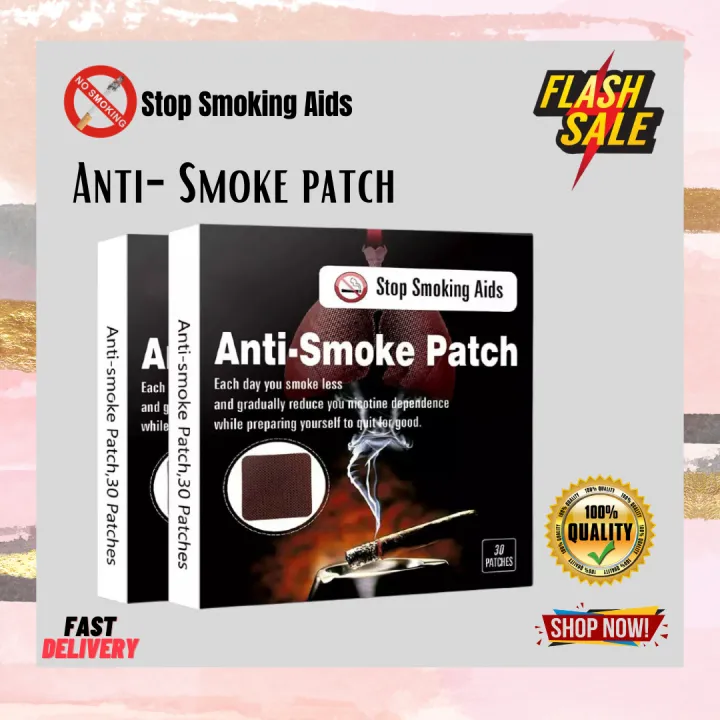 SET OF 2 (BOX) Authentic 30PCS Stop Smoking Anti Smoke Patch Smoking