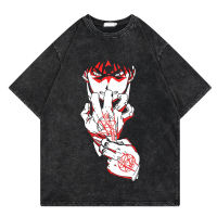 อะนิเมะ Fullmetal Alchemist ล้าง Tshirt ผู้ชาย Harajuku มังงะกราฟิกเสื้อยืดผู้ชายผู้หญิงแฟชั่นแขนสั้นเสื้อลำลองเสื้อยืดคุณภาพสูง